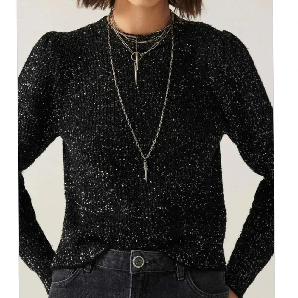 Ba&sh Pietro Sequin Jumper